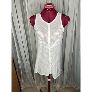 Athleta tank top sheer chevron